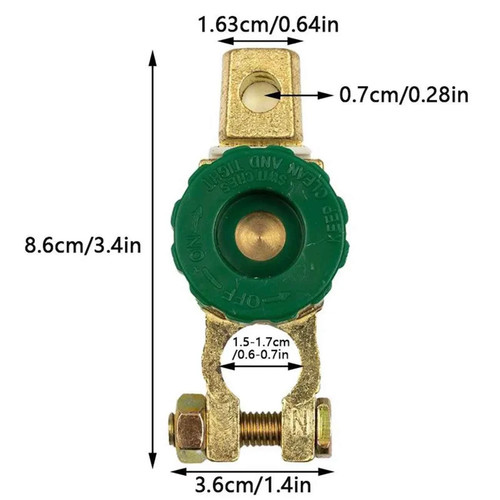 Coupe circuit batterie droit - coupe,