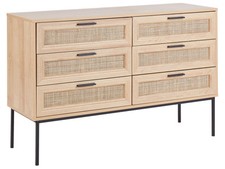 Commode 6 Tiroirs en Rotin