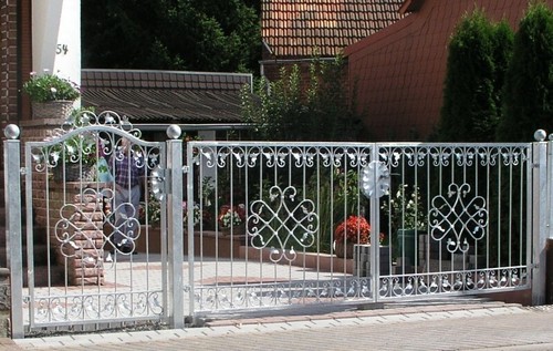 Portail jardin métal - jardin, en