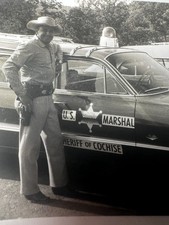 1960 Fans Polaroid Photo Of U.S. Marshal Sheriff Of Cochise TV Series Actor 4.5”