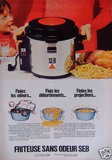 PRESS AD 1973 SEB ODORLESS FRYER FINISHED LES D 144BORDEMENTS