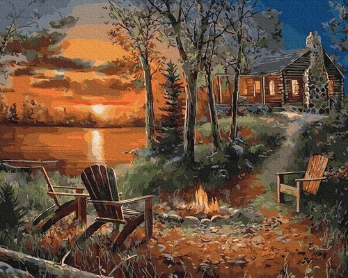Peinture par numéros maison