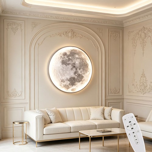 60cm lampe murale lune - lampe,