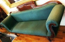 CANAPÉ CANAPÉ SIÈGE MEUBLE ÉLÉGANT BOIS PRÉCIEUX sculpté baroque Empire Biedermeier