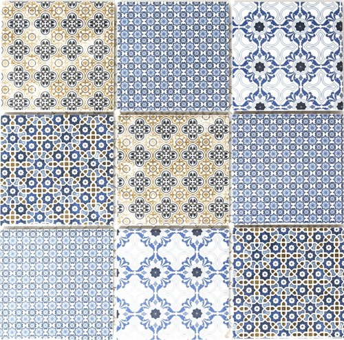 Carreau rétro ornements - rétro,