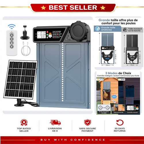 Porte poulailler automatique - porte,