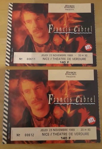 Francis cabrel ticket - francis, de