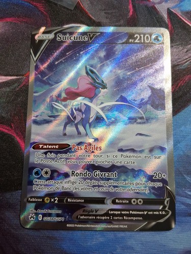 Carte pokemon suicune - suicune, v