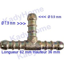 Raccord gaz tétine pour tuyau