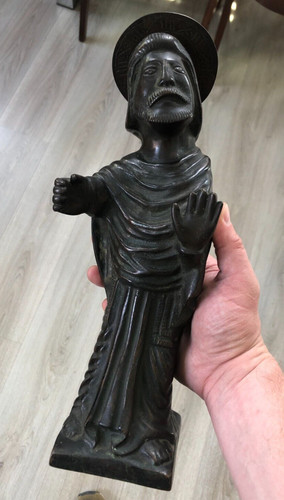 Curieux bronze xxéme - curieux, saint