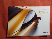 Opel Astra Bertone Coupe catalog  brochure prospekt 2001 