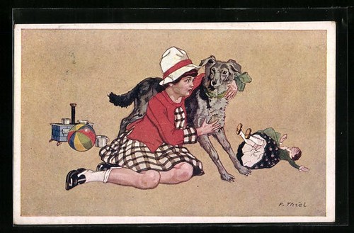 Carte postale artiste - carte, d'artiste