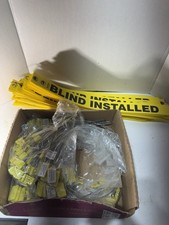 Lot of 140 “BLIND INSTALLED” Tags & 120 Cable Seal Ties – Safety Isolation Kit
