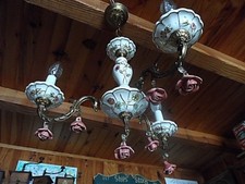   lustre porcelaine 3 branches