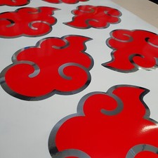 Sticker Akatsuki Chrome et rouge 30cm