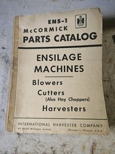 McCormick Ensilage Machines Parts Book Blowers Cutters Harvesters