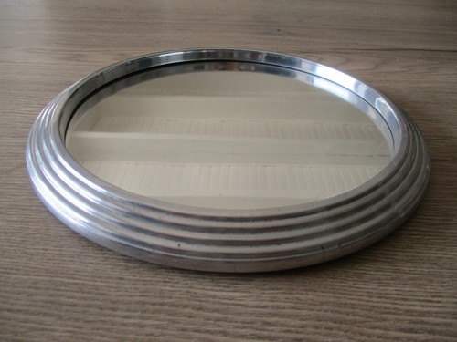 Petit plateau miroir - miroir, metal