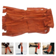  1 paire de couvre-bottes à franges pour femmes, bottes de fête à thème de