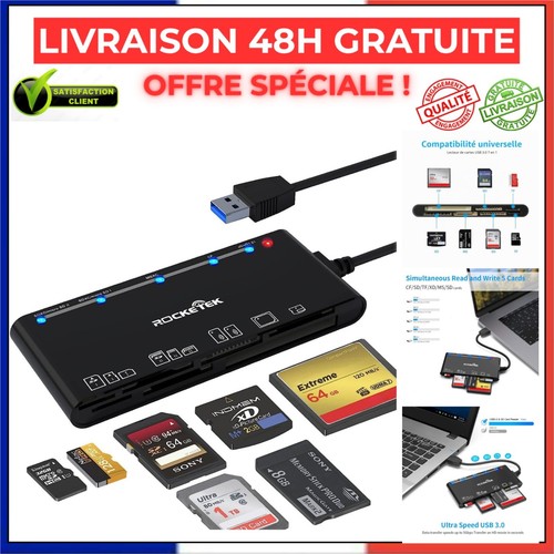 Lecteur cartes usb 7 - cartes, en