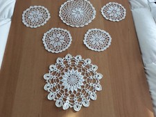 6 Napperons Dentelles 100%