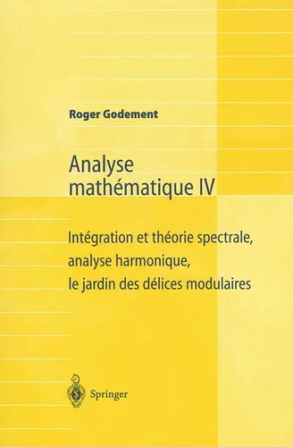 Analyse mathématique - iv,