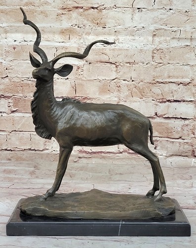 Bronze sculpture gazelle hand - sculpture,