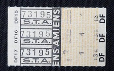 Old ticket AMIENS tram bus trolley 73195 railway 31
