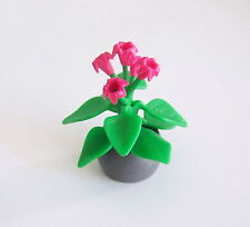 PLAYMOBIL (R601) MODERN HOUSE - Interior Plant in Pot Tray Grey Living Room 3966