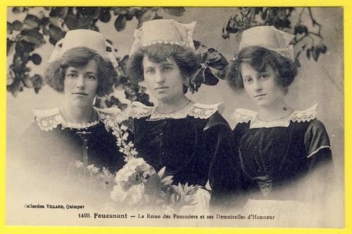 Old postcard fouesnant - old,