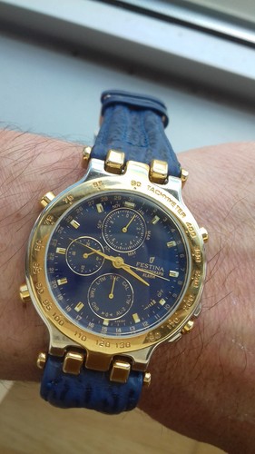 Festina chronograph alarm blue - festina,