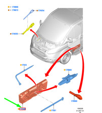 Boîte de retenue de cric de levage FORD TRANSIT CUSTOM MK1 2381819 NEUF ORIGINAL