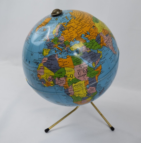 Ancien globe terrestre tole - terrestre,