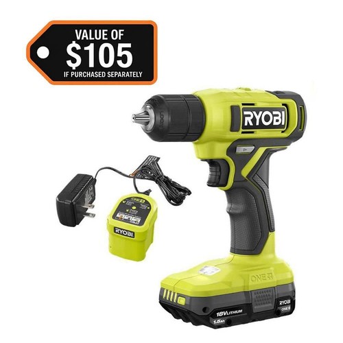 Ryobi one 18v cordless 8 - cordless, 3/8"