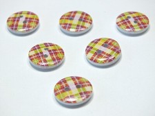 LOT 6 BOUTONS BOIS : rond