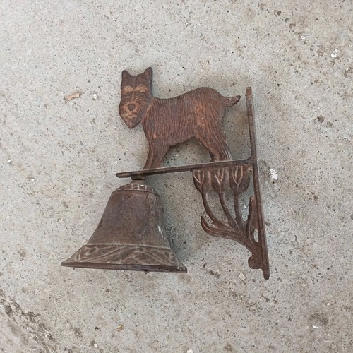 Cloche porte chien fonte - chien,