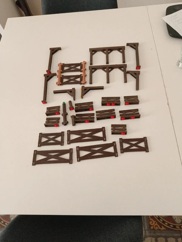 Playmobil lot barrière pour