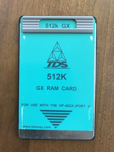 Tds 512k ram card tested - 512k,