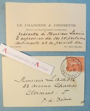 ● Chanoine CHOMETTE CDV 1926