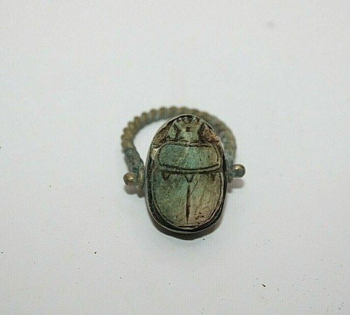 Rare ancienne bague scarabée - rare,