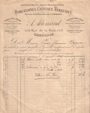GRENOBLE - FACTURE A. ALLEMAND