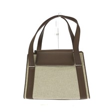 MORABITO Morabito handbag, beige canvas, women's bag, purse