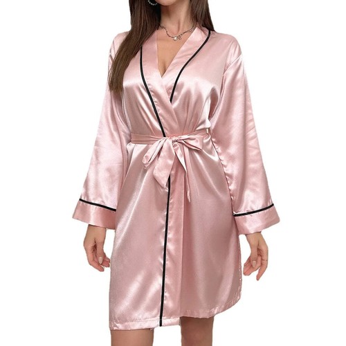Peignoir court femme satin - femme,