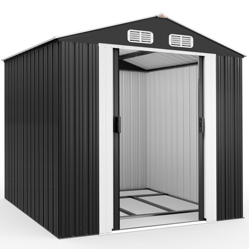 Abri jardin métal gris - jardin, en