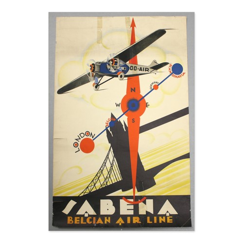 Sabena belgian air line wwii - air,