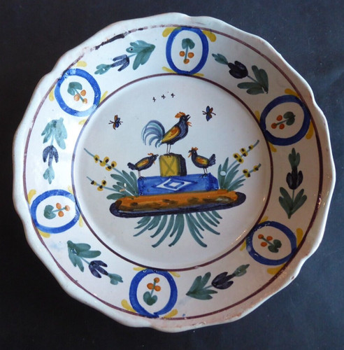 Nevers assiette faïence - nevers,