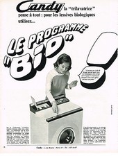 ADVERTISEMENT 1969 CANDY washing machine washing machine