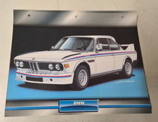 BMW 3.0 CSL CARTE FICHE