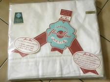 Drap ancien métis Fleur Bleu