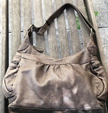 Sac en cuir marron vintage