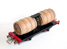 BLZ O 1/48 BI-LIGHTNING WAGON, WOODEN TANK BARREL, WINE TRANSPORT, TRAIN VGC